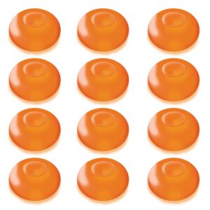 LUMABASE 1.25 in. D x 0.875 in. H x 1.25 in. W Orange Floating Blimp Lights (12-Count)