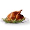 Ovente 13.4 in. White Turkey Ceramic Serving Platter