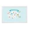 Petal Lane Alexa United States Map Art Board, White Frame, Magnetic Memo Board