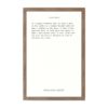 Petal Lane Journey - Thoreau Rustic Brown Frame Magnetic Memo Board