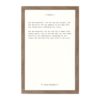 Petal Lane Beauty - F. Scott Fitzgerald, Rustic Brown Frame, Magnetic Memo Board