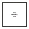 Petal Lane Letterlove with 150 Black Magnetic Letters, Ebony Frame, Magnetic Memo Board