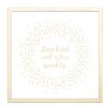 Petal Lane Stay Kind And Extra Sparkly, Gold Frame, Magnetic Memo Board