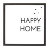 Petal Lane Happy Home with Raised Letters Magnet Board, Ebony Frame, Magnetic Memo Board
