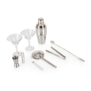 Picnic Time Black Case and Interior Manhattan Cocktail Set