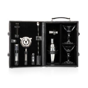 Picnic Time Black Case and Interior Manhattan Cocktail Set