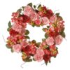 National Tree Company 24 in. Pink Mix Rose Wreath