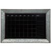 Pinnacle Rustic Galvanized Calendar Silver Chalkboard Memo Board