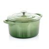 Crock-Pot Artisan 7 qt. Round Cast Iron Nonstick Dutch Oven in Pistachio Green with Lid