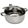 Ecolution Pure Intentions 5 qt. Round Stainless Steel Dutch Oven in Polished Stainless Steel with Glass Lid