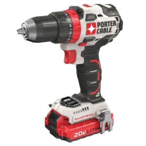 Porter-Cable 20-Volt MAX Lithium-Ion Brushless Cordless 1/2 in. Drill/Driver with 2 Batteries 1.5 Ah and Charger