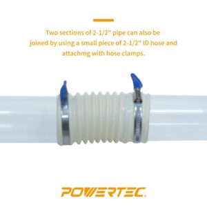 POWERTEC 2-1/2 in. x 36 in. Long Clear Pipe