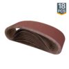 POWERTEC 4 in. x 36 in. 60/80/120/150/240/400-Grit Aluminum Oxide Sanding Belt Assortment (18-Pack)