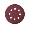 POWERTEC 5 in. 60-Grit Aluminum Oxide Hook and Loop 8-Hole Disc (25-Pack)
