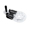 POWERTEC Universal Router Plate with Edge Routing Reversible Fence, Knobs and Machine Screws for Adaptive Mounting