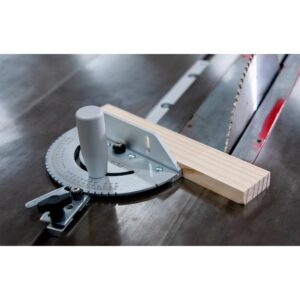 POWERTEC Universal Table Saw Miter Gauge Assembly Miter Gauge with 27 Angle Stops