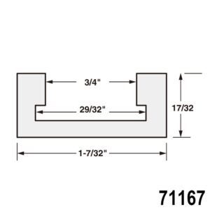 POWERTEC 48 in. Aluminum Miter T-Track