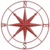 3R Studios 41 in. Dia. Compass Rose Metal Wall Plaque