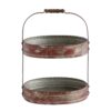 3R Studios 17-1/2 in. H 2-Tier Red Tray
