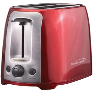Brentwood Appliances 700-Watt Red Toaster Oven and Broiler with Red Single-Serve Coffee Maker and Mug