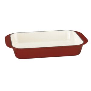 Cuisinart Chef's Classic Enameled Cast Iron 14 in. Roasting/Lasagna Pan in Cardinal Red