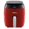 GoWISE USA 5 Qt. Red Air Fryer with Duo Touchscreen Display