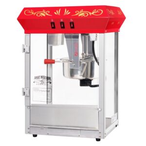 Great Northern Foundation 8 oz. Red Countertop Popcorn Machine