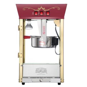 Great Northern 8 oz. Popcorn Red Antique Style Popcorn Popper Machine