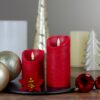 Northlight 6 in. Red Flameless Battery Operated Christmas Decor Candle