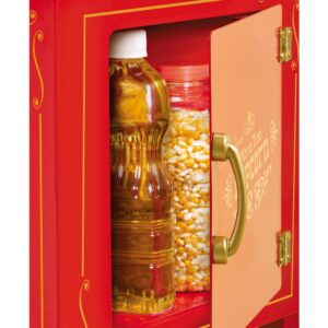 Nostalgia Vintage 600-Watt 8 oz. Oil Red Popcorn Machine with Cart