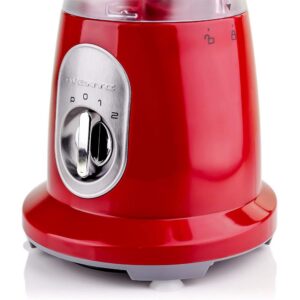 Ovente 2-Speed Professional Blender with Pulse Operation, 50 oz 400-Watts, Stainless Steel Blades, Red
