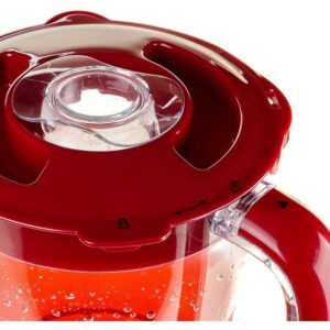 Ovente 2-Speed Professional Blender with Pulse Operation, 50 oz 400-Watts, Stainless Steel Blades, Red
