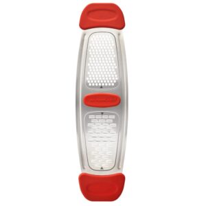 Rachael Ray Red Stainless Steel Multi-Grater with Silicone Handles