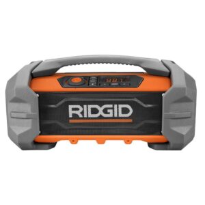 RIDGID 18-Volt Hybrid Jobsite Radio with 18-Volt Lithium-Ion 2.0 Ah Battery and Charger Kit