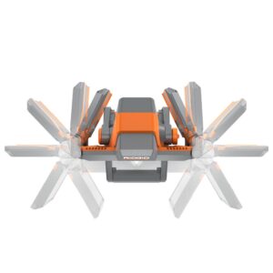 RIDGID 18-Volt Cordless Hybrid Folding Panel Light with 1.5 Ah Lithium-Ion Battery