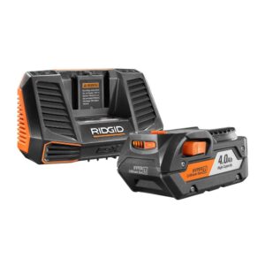 RIDGID 18-Volt OCTANE Cordless Brushless 3-1/4 in. Hand Planer with 18-Volt Lithium-Ion 4.0 Ah Battery and Charger Kit