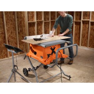 RIDGID 10 in. Pro Jobsite Table Saw with Stand