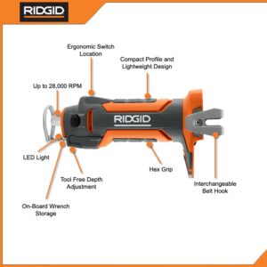 RIDGID 18-Volt Cordless Drywall Cut-Out Tool with 1.5 Ah Lithium-Ion Battery