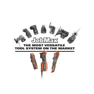 RIDGID 4 Amp Corded JobMax Multi-Tool with Tool-Free Head with JobMax Oscillating Multi-Tool Blade Accessory Kit (14-Piece)
