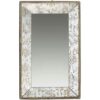 A & B Home 20 in. x 12 in. Decorative Mirror Tray in Rustic Brown