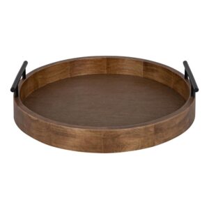 Kate and Laurel Lipton 16 in. x 3 in. x 16 in. Rustic Brown Decorative Wall Shelf