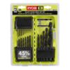 RYOBI Black Oxide Drill Bit Set (21-Piece)