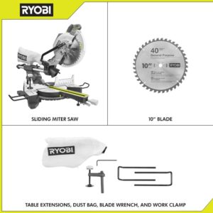 RYOBI 15 Amp 10 in. Sliding Compound Miter Saw with LED