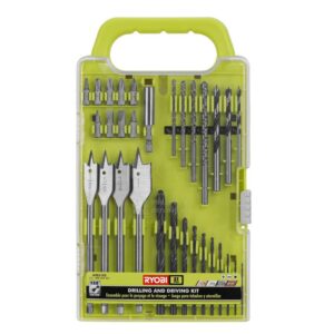 RYOBI 18-Volt ONE+ Cordless 2-Tool Combo Kit w/ Drill/Driver, Circular Saw w/ BONUS Black Oxide Drill & Drive Kit (31-Piece)