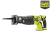 RYOBI 18-Volt ONE+ Cordless Brushless Reciprocating Saw (Tool Only) with Wood Cutting Blade