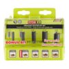 RYOBI Straight Router Bit Set (5-Piece)