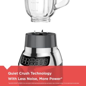 BLACK+DECKER PowerCrush 48 oz. 3-Speed Silver Digital Blender with Travel Cup