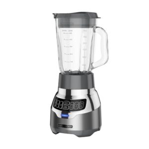 BLACK+DECKER PowerCrush 48 oz. 3-Speed Silver Digital Blender with Travel Cup