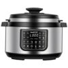 Boyel Living 8 Qt. Stainless Steel 12-in-1 Multiuse Programmable Electric Pressure Cooker with Non-Stick Pot and Cool-Touch Handles
