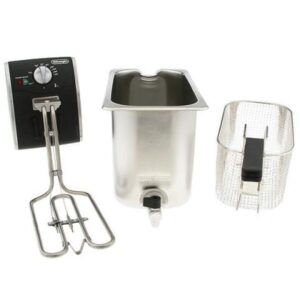 DeLonghi Dual Zone 4L Stainless Steel Deep Fryer with Easy Clean Drain System